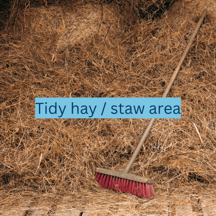tidy hay area image