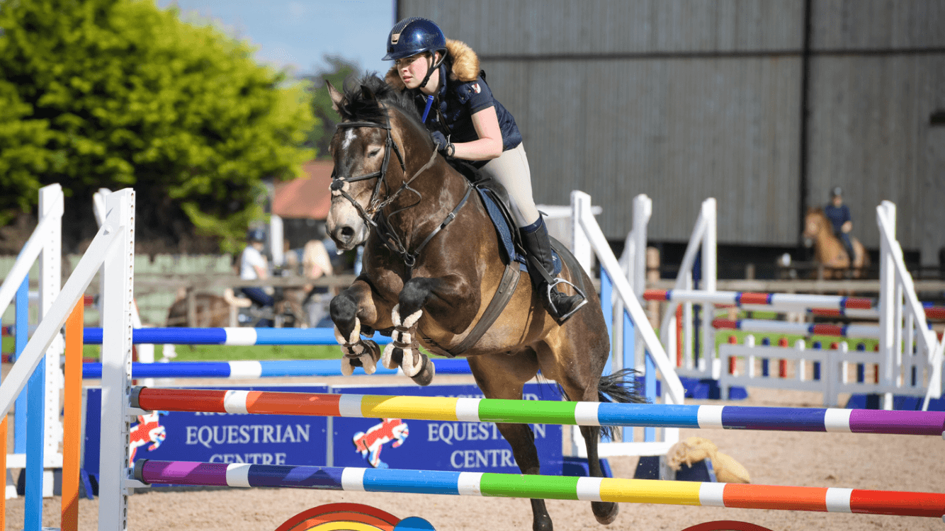 Pony jumping at Richmond EC