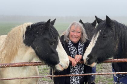 Andrea Betteridge with cobs