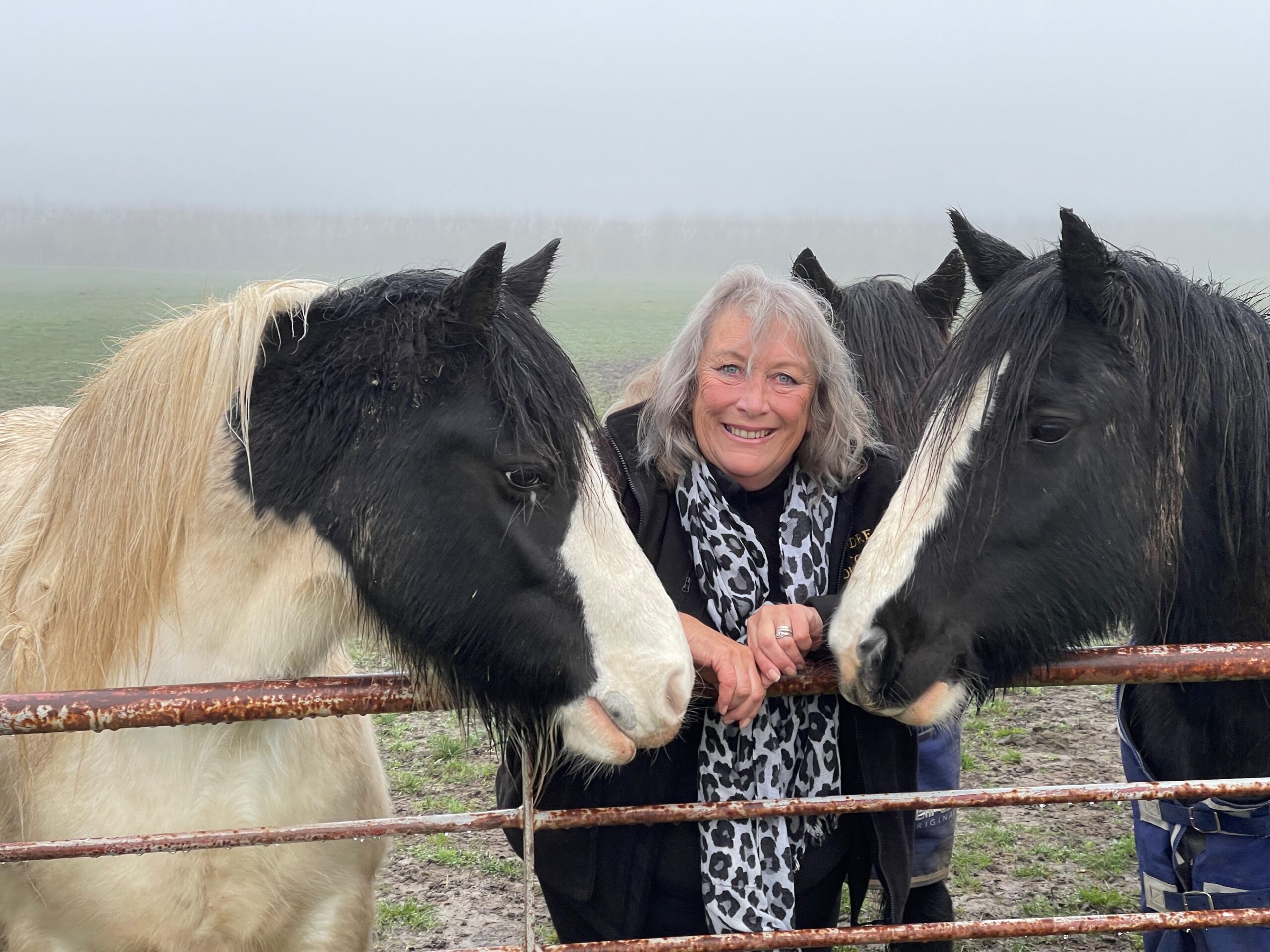 Andrea Betteridge with cobs