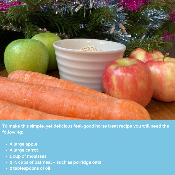 Image of carrots, apples and oats with the recipe 